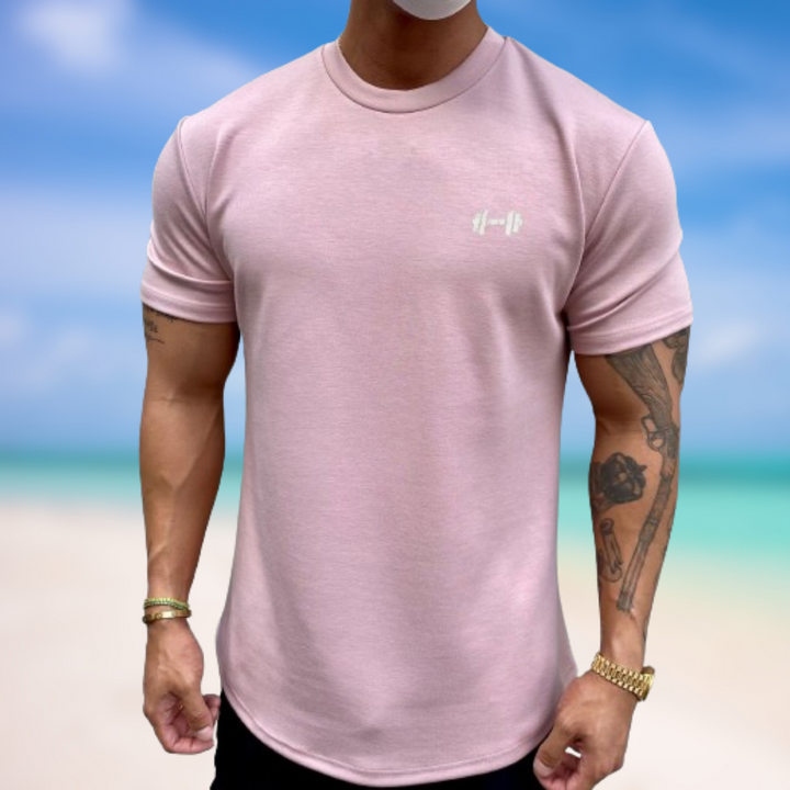 Levoire | T-shirt minimal à manches courtes Rosa Clair