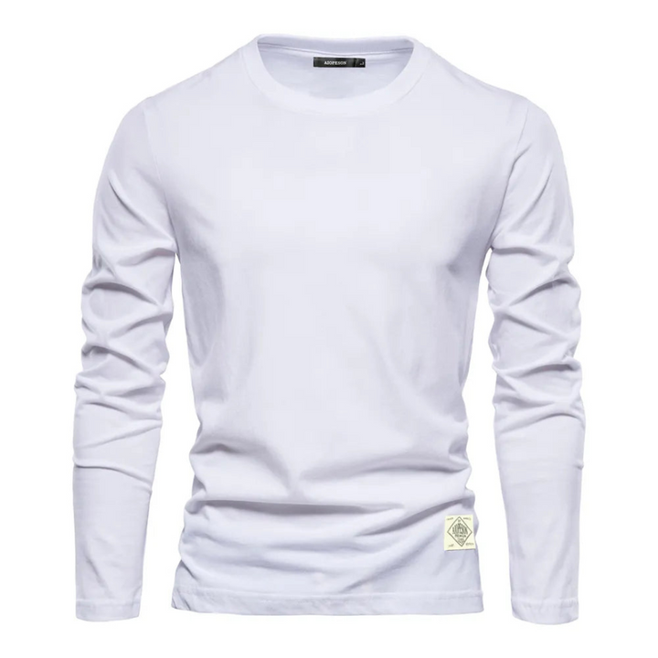 Levoire | T-Shirt Classique À Manches Longues Blanc
