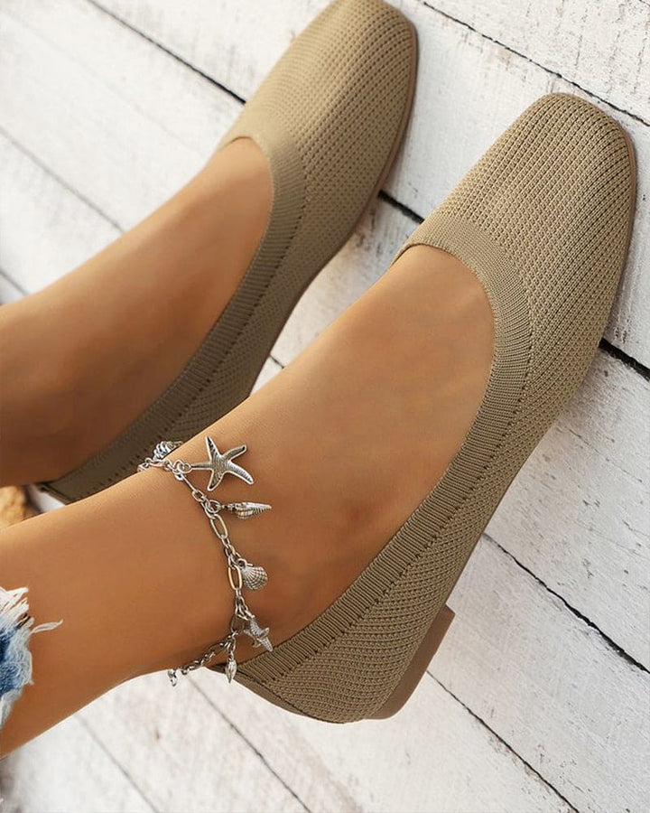 Levoire | Chaussures Plates Respirantes Avec Orteils Ronds