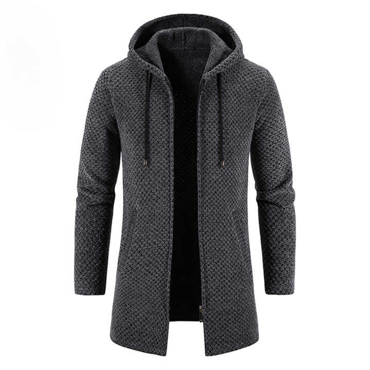 Levoire | Sweat À Capuche À Manches Longues Pull Tricoté Avec Poches Gris