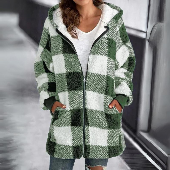 Levoire | Veste D'hiver Surdimensionnée Pour Femmes | Capuche Vert