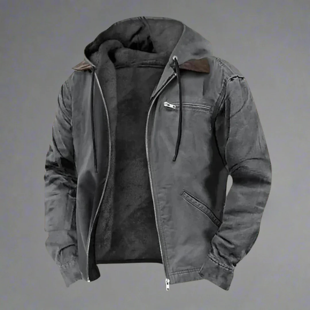 Levoire | Veste Chauffante Hommes Capuche Gris