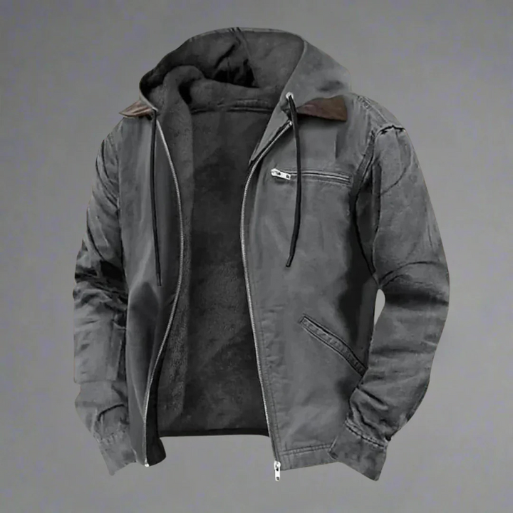 Levoire | Veste Chauffante Hommes Capuche Gris