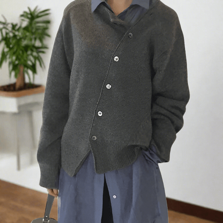 Levoire | Veste En Maille Décontractée Harmaa (Il ne reste que 4 unités)