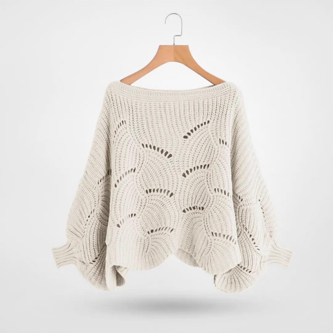 Levoire | Pull Long Manche Femmes Chaud Hiver Beige Taille unique