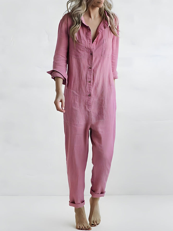 Levoire | Jumpsuit axé sur le modèle Rose clair