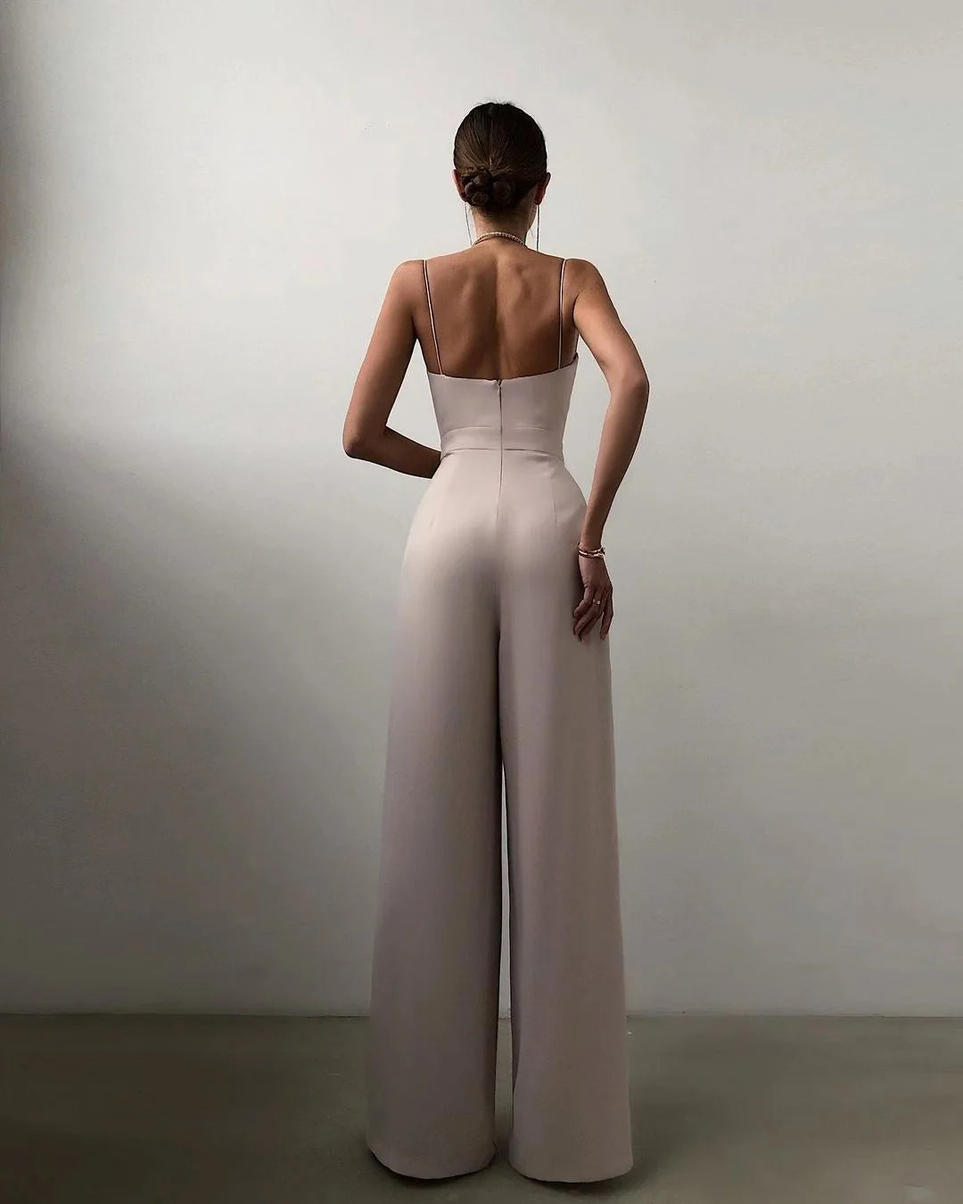 Levoire | Combinaison Sans Bretelles À Taille Haute Et Pantalons Larges Pour Femmes