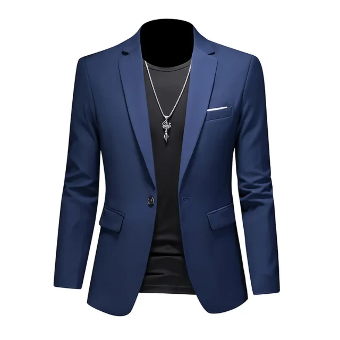 Levoire | Blazer à manches longues formel Bleu Marine