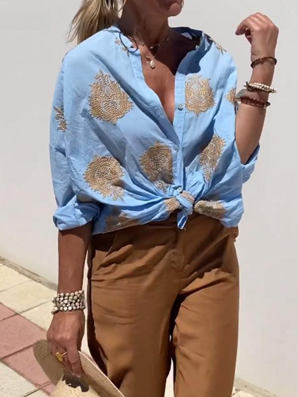 Levoire | T-Shirt À Manches Bouffantes Avec Un Imprimé Unique Et Un Design Élégant