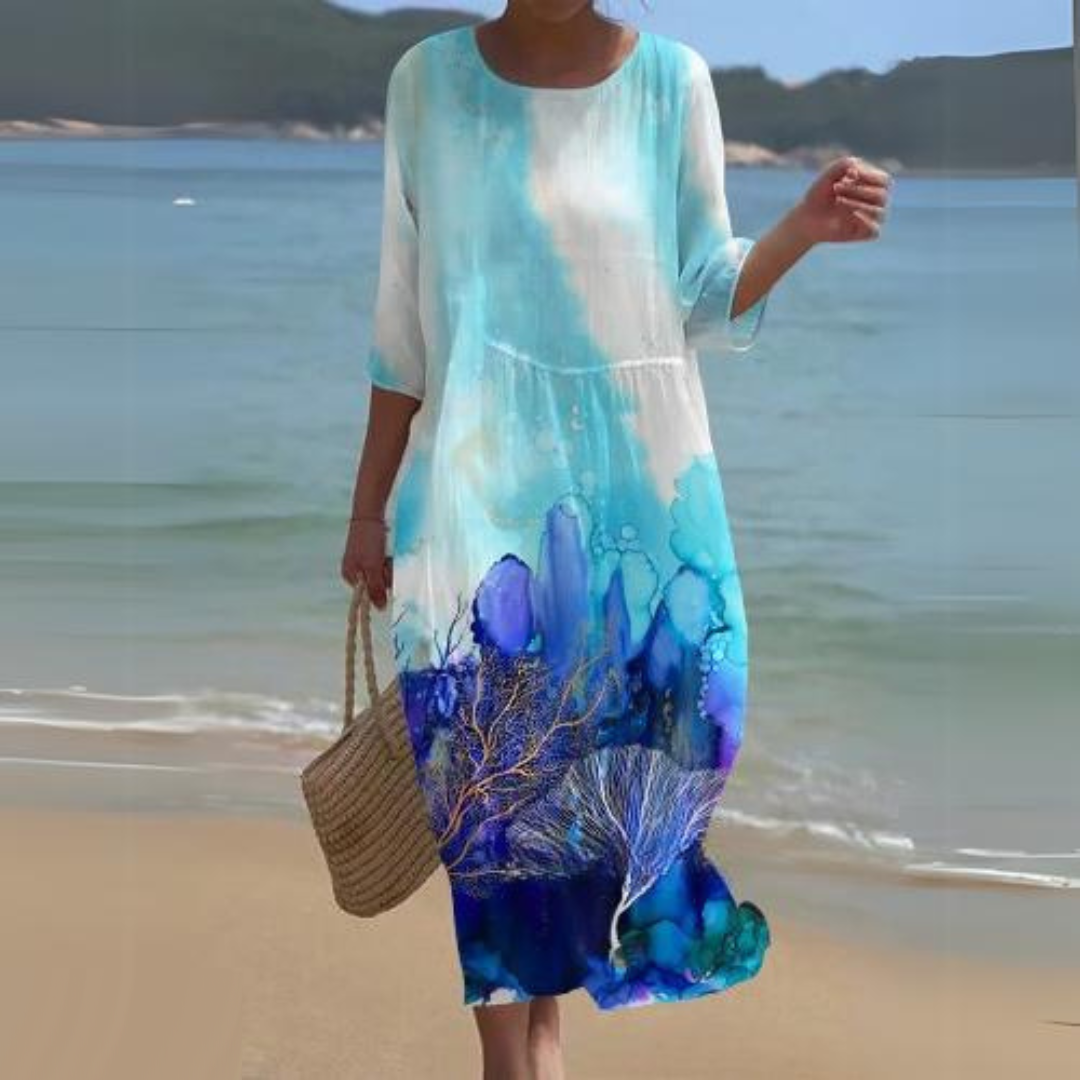 Levoire | Élégance Intemporelle Robe Océan bleu