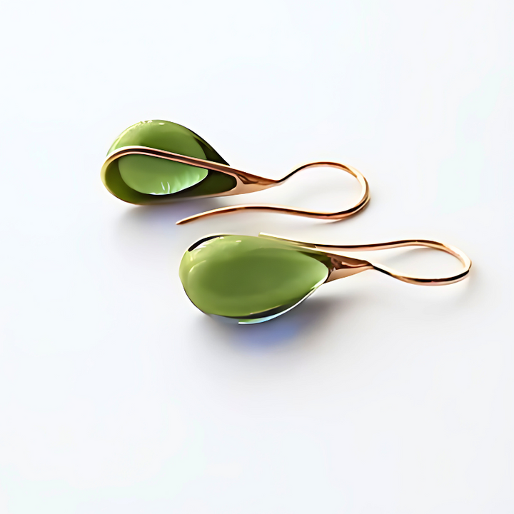 Levoire | Weinlese Boucles D'Oreilles En Verre Vert