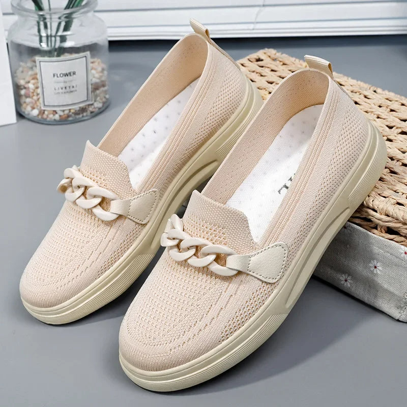 Levoire | Baskets à enfiler confortables pour femmes Khaki