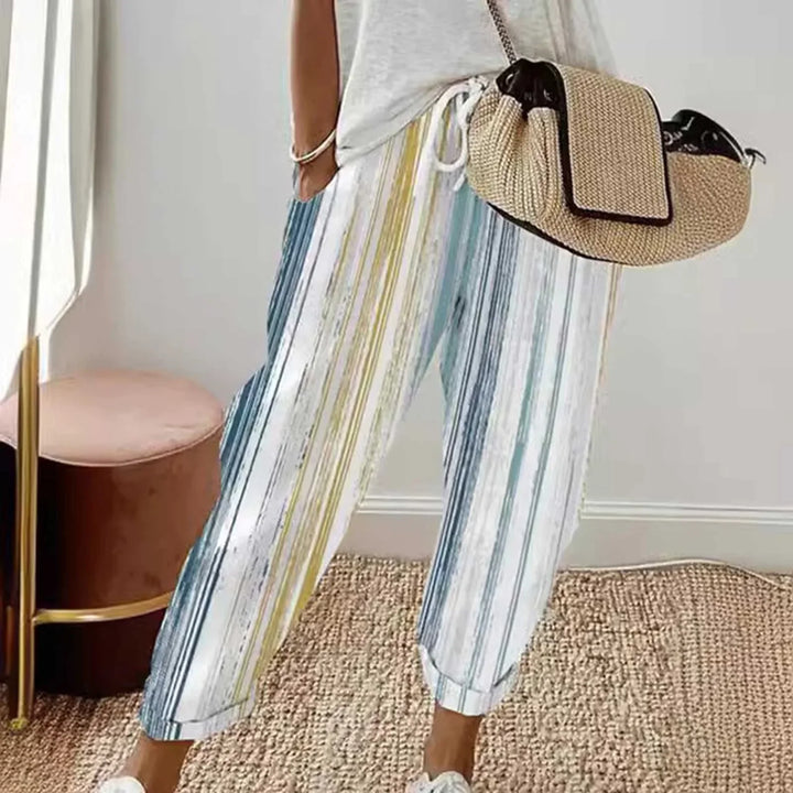Levoire | Pantalon De Loisir Rayé Blanc