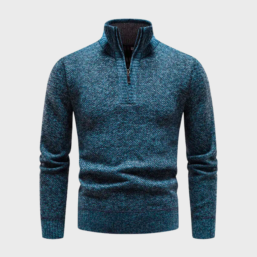 Levoire | Pull En Stretch Chaud Bleu