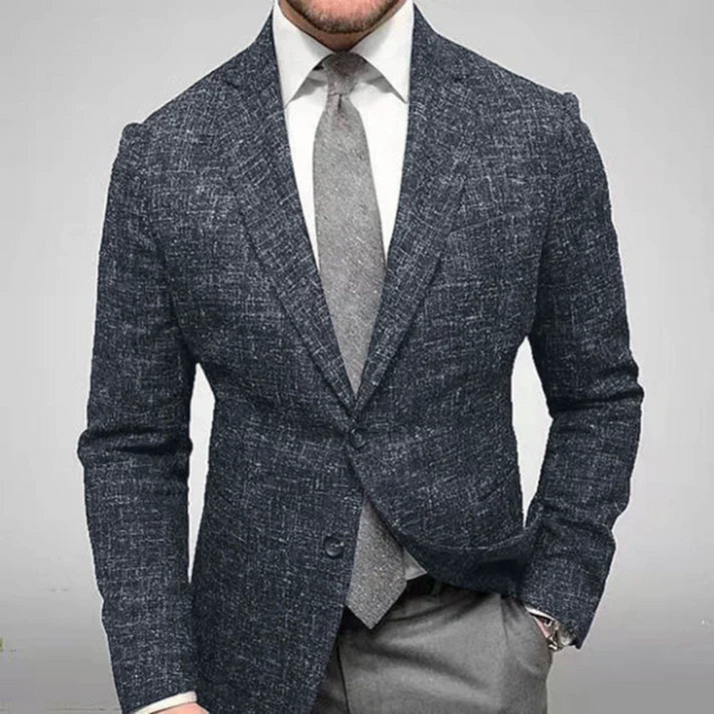 Levoire | Blazer Anzug Hommes Manches Longues Noir