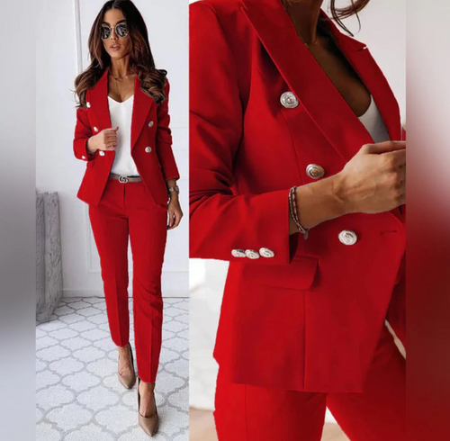 Levoire | Ensemble femme deux pièces blazer texturé et pantalon pour femmes