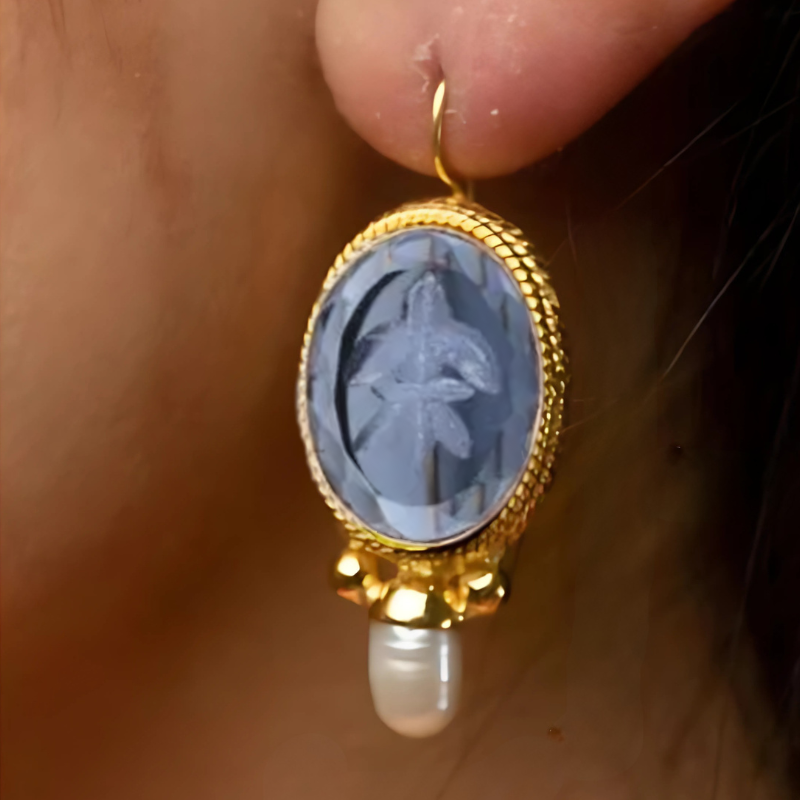 Levoire | Collection De Vin Cameo Boucles D'Oreilles Finition Perle