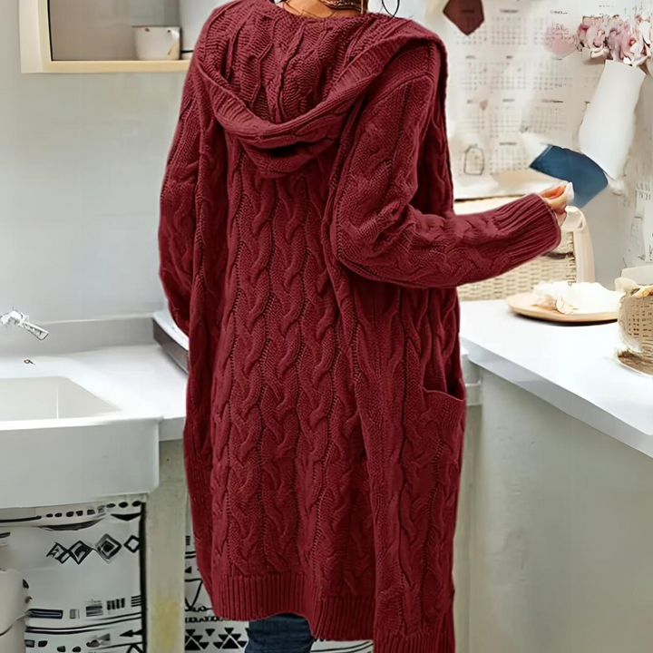 Levoire | Veste À Capuche En Tricot Grande Taille Confortable