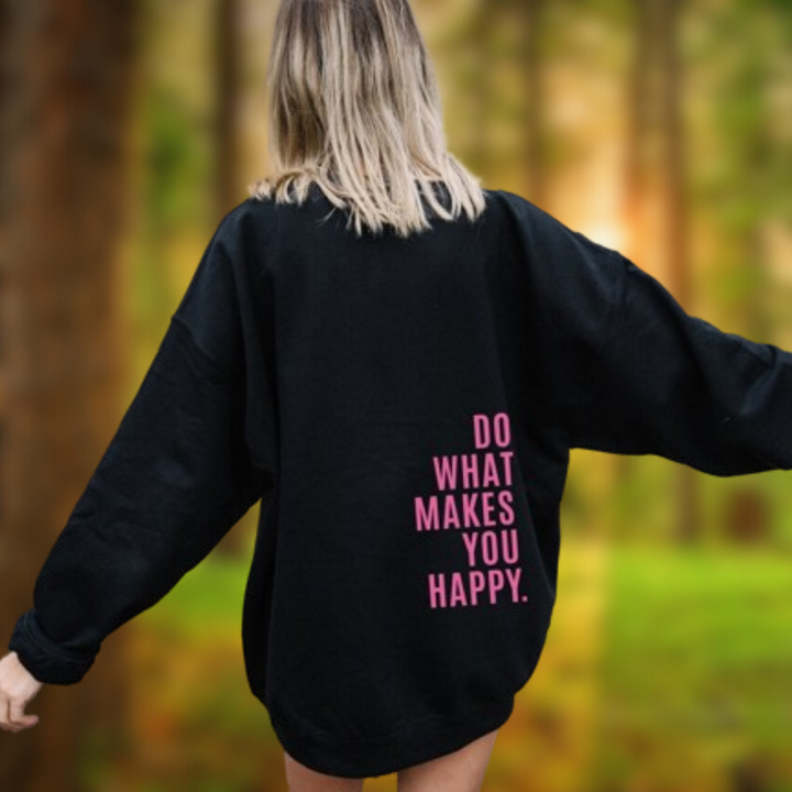 Levoire | Sweatshirt femme avec écriture motivante Nero