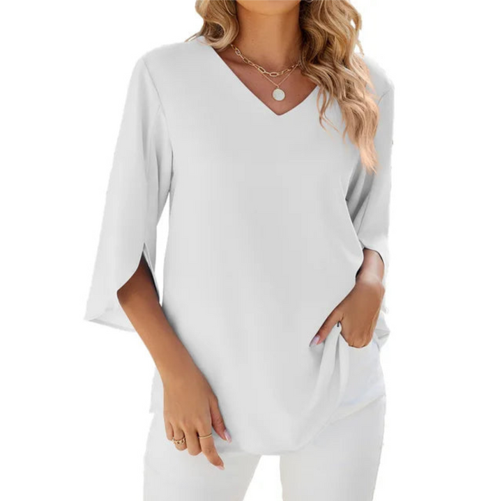 Levoire | T-Shirt Long Sleeve FR Femmes Blanc