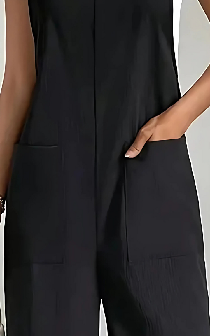 Levoire | Pantalons Noirs Pour Femmes Larges Décontractés Élégants