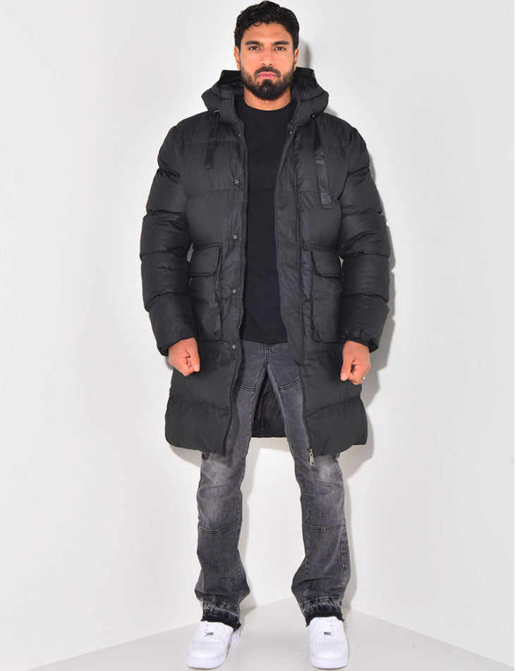 Levoire | Veste À Capuche Longue À Manches Longues Chaude Avec Poches 2XL