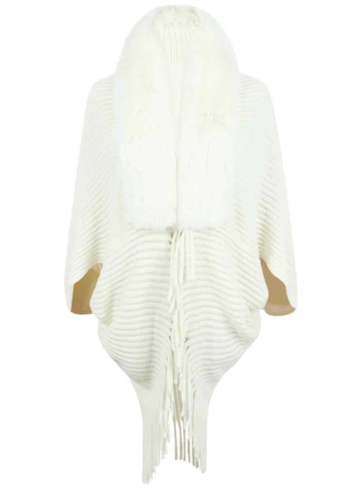 Levoire | Long Cardigan Femmes Style Classique Blanc Taille unique