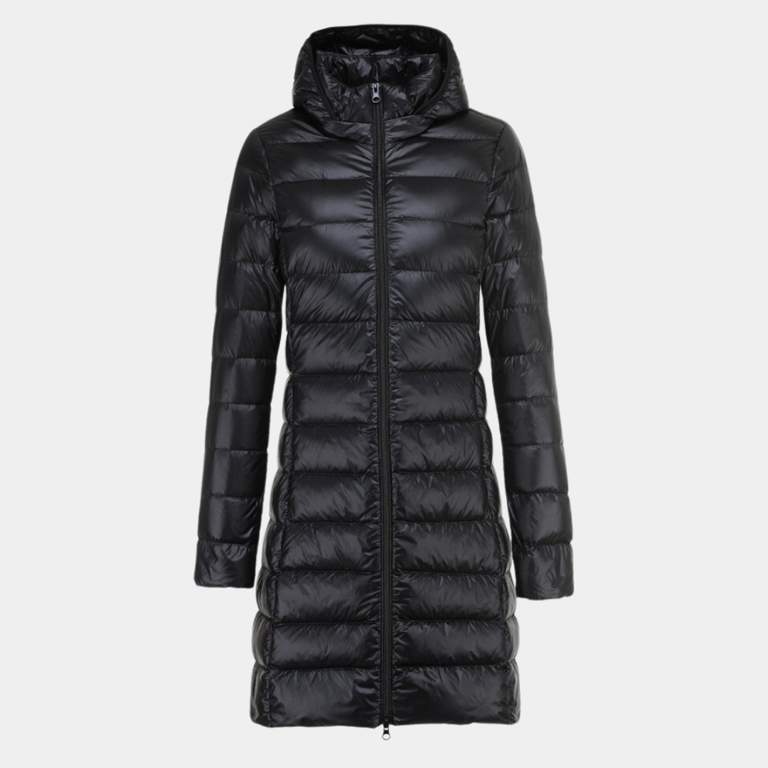 Levoire | Veste À Doudoune Longue Ultralégère Et Imperméable Noir