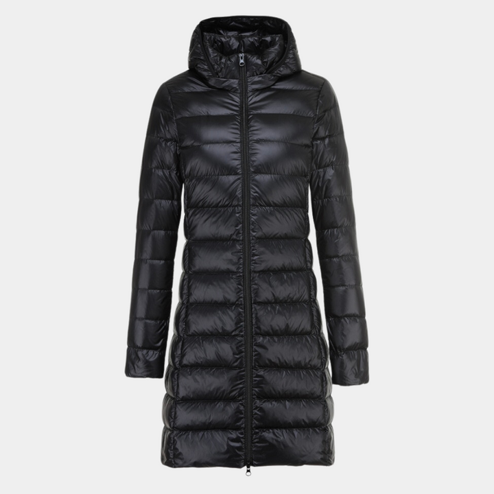 Levoire | Veste À Doudoune Longue Ultralégère Et Imperméable Noir