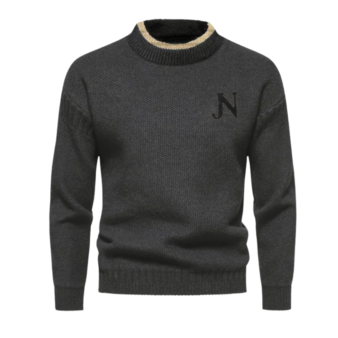 Levoire | Pull à col rond à manches longues chaudes Gris