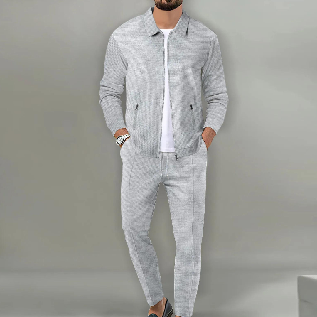 Levoire | Élégant Ensemble Deux Pièces Pour Hommes Gris