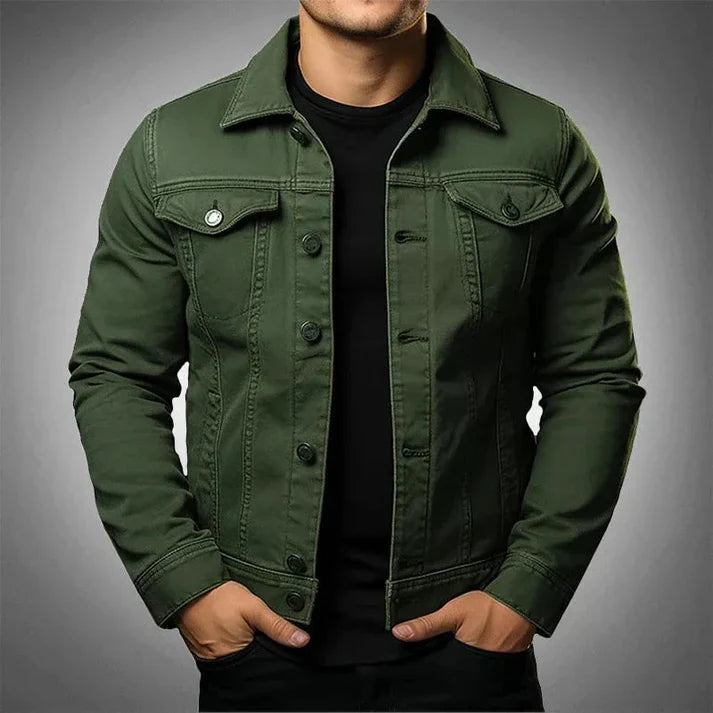 Levoire | Veste En Jean Robuste Kaki