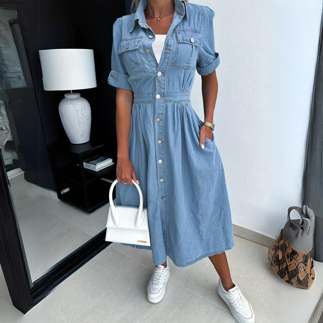 Levoire | Femmes Élégant Tendance Robe En Denim S