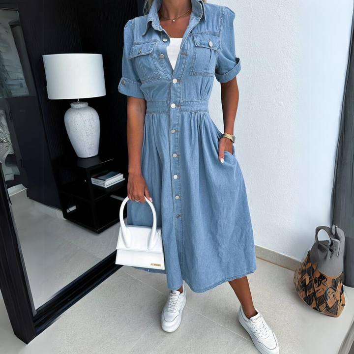 Levoire | Femmes Élégant Tendance Robe En Denim S