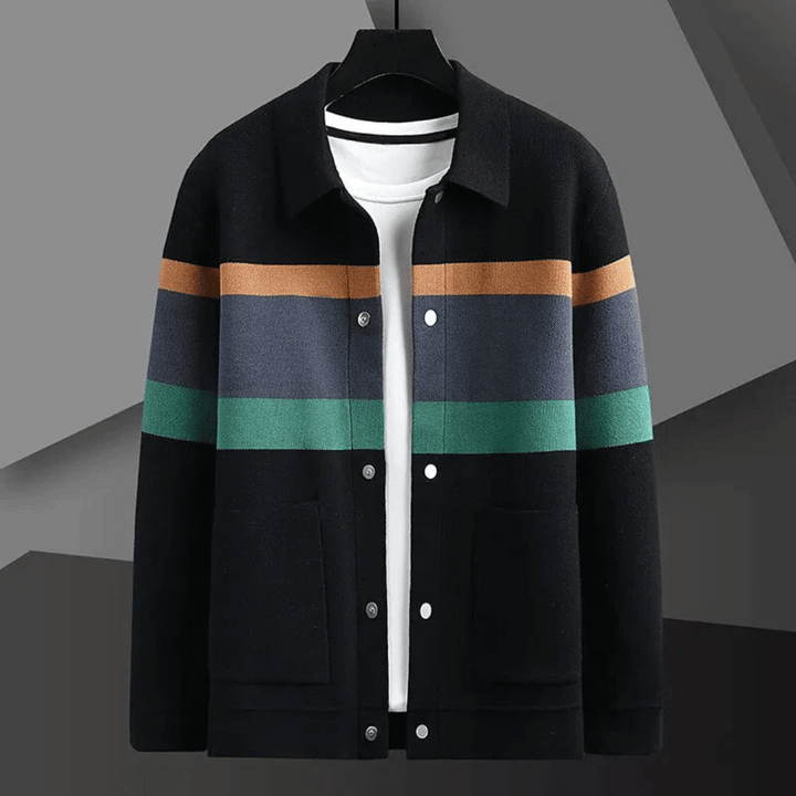 Levoire | Élégant cardigan en tricot Noir