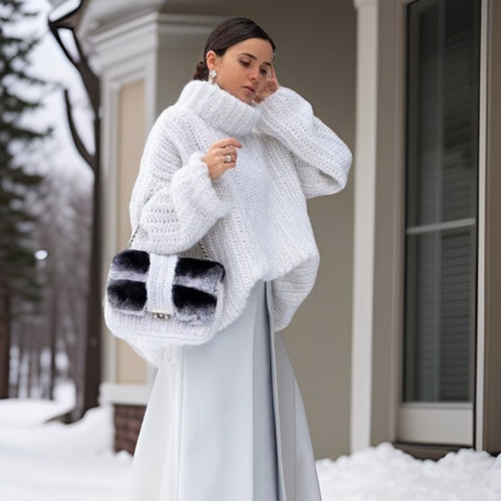 Levoire | Pull À Manches Longues Pour Femmes Chaud Blanc