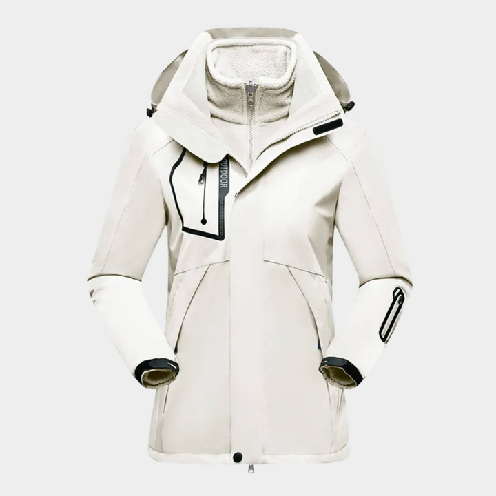 Levoire | Long Jacket FR Women Water Repellent Blanc