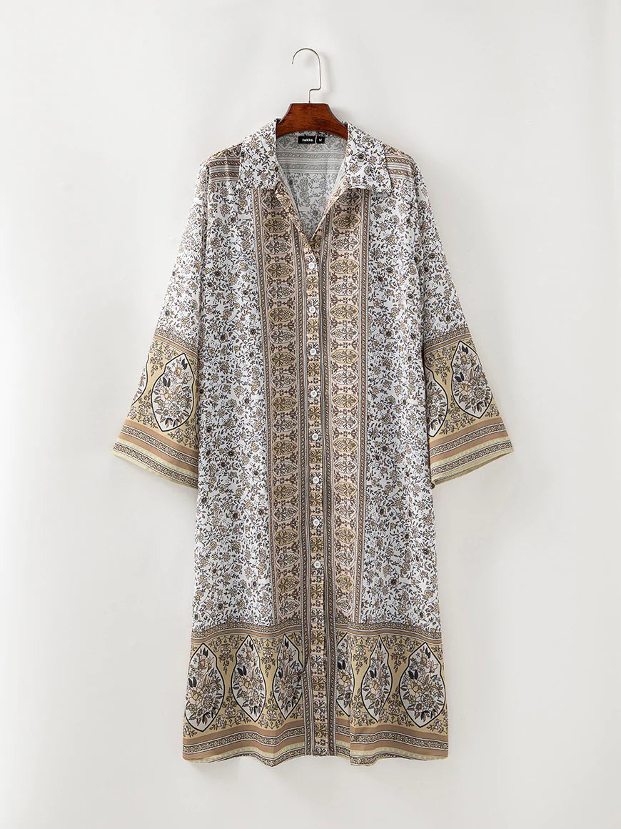 Levoire | Boho Robe Avec Motif Ethnique