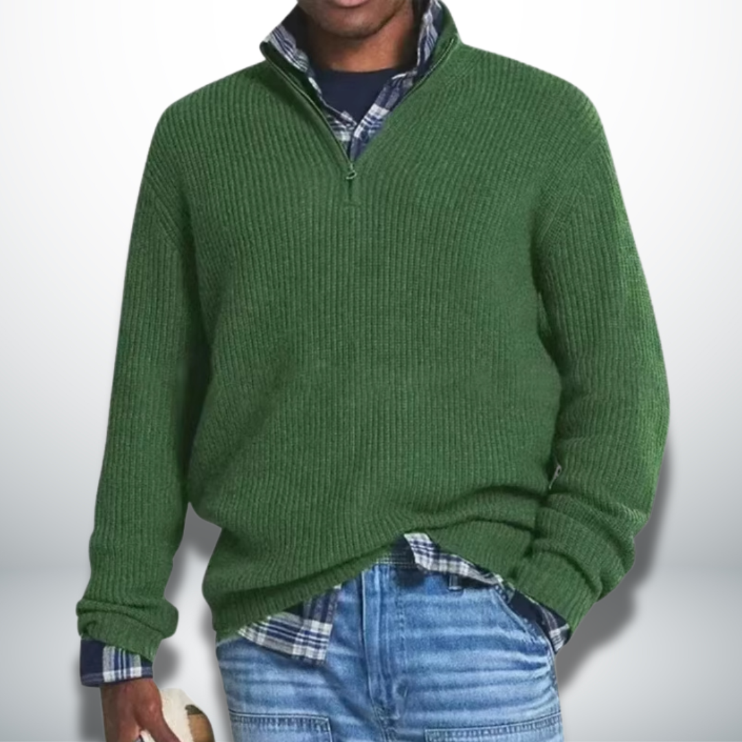 Levoire | Pull chaud avec col roulé Verde