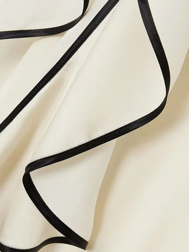 Levoire | Robe De Soirée Élégante Avec Des Bordures À Volants Et Motif Floral