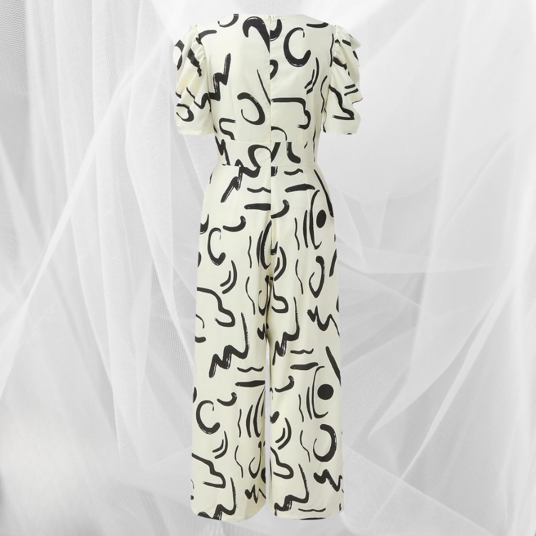 Levoire | Robe Décolleté V Imprimé Stylé