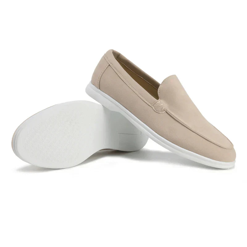 Levoire | Mocassin En Daim Beige