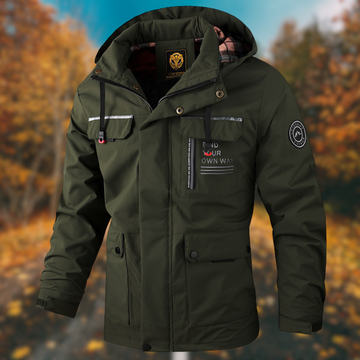 Levoire | Veste Homme Avec Capuche Vert vert militaire