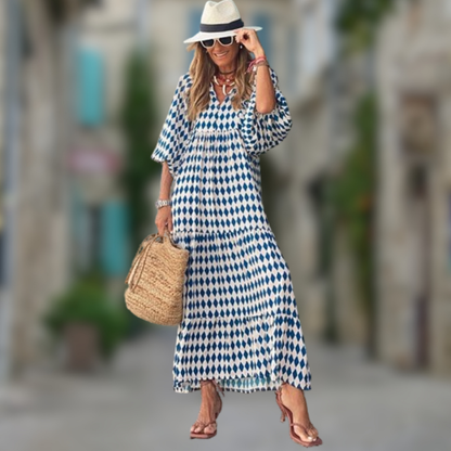 Levoire | Robe longue Boho avec manches bouffantes Style 2