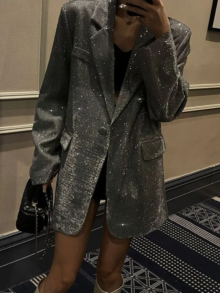 Levoire | Blazer scintillant élégant pour femmes