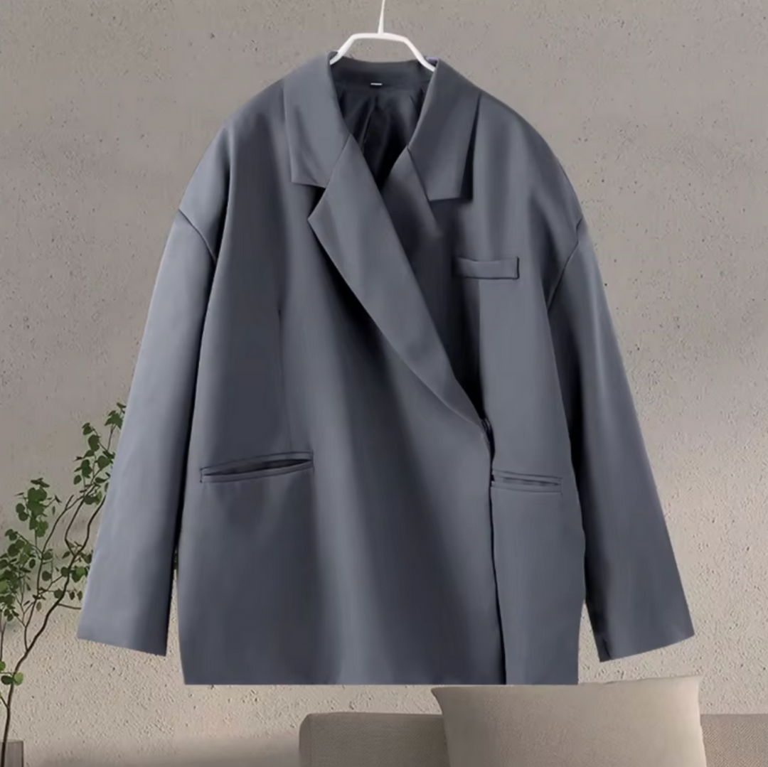 Levoire | Blazer Femme Grande Taille Tendance & Élégant Blazer Femme Gris