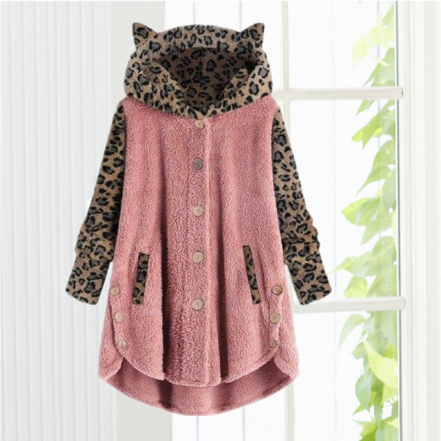 Levoire | Patchwork Léopard Oreilles De Chat Rose