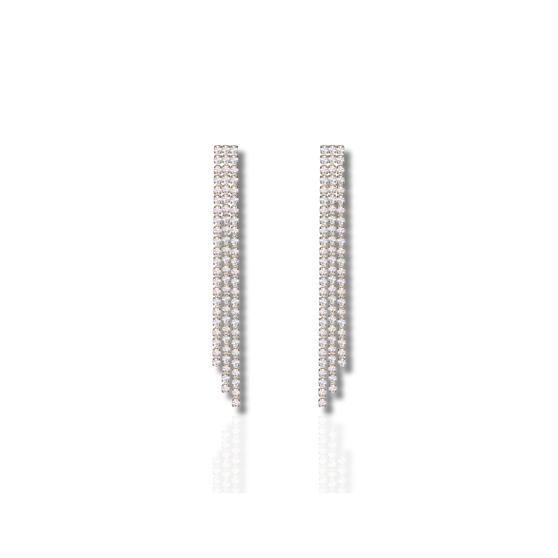 Levoire | Boucles D'Oreilles Pailletées Suspendues Élégantes