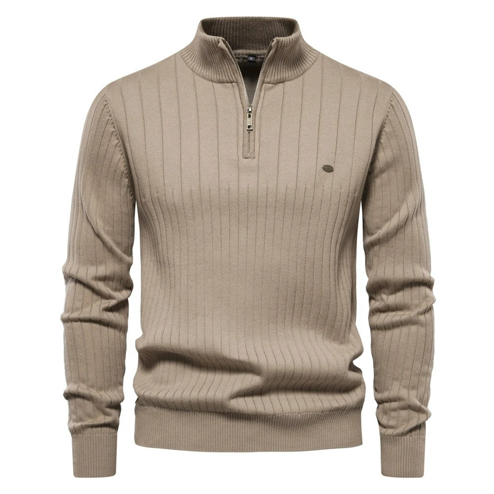 Levoire | Pull En Tricot Pour Hommes Au Style Décontracté Beige