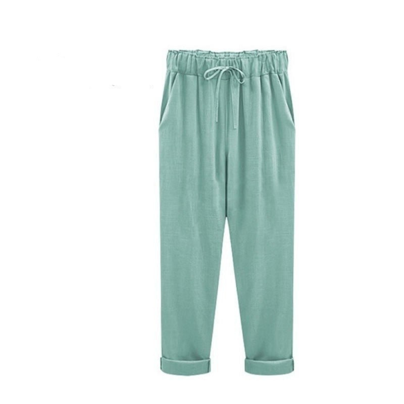 Levoire | Pantalon En Lin Et Coton Pour Femmes Vert